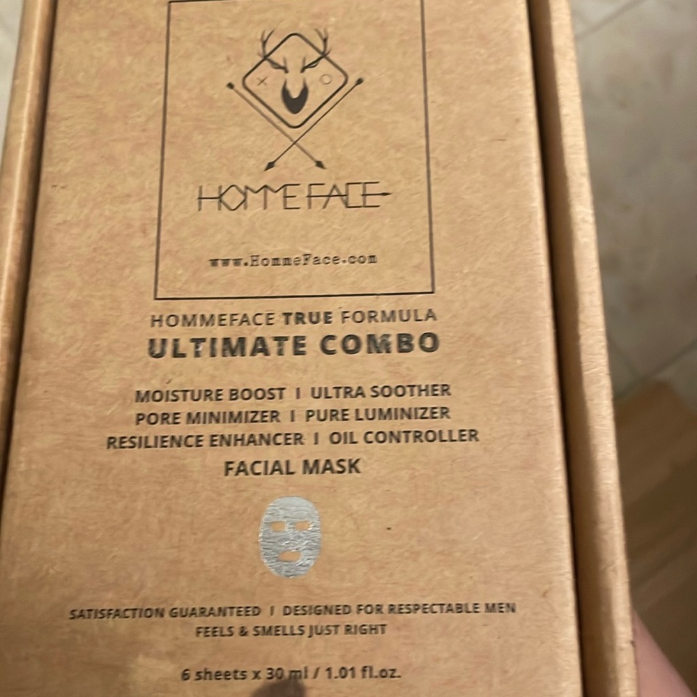 Box of 5 Face mask for men